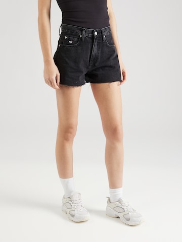 Tommy Jeans Regular Shorts 'HOT' in Schwarz: predná strana