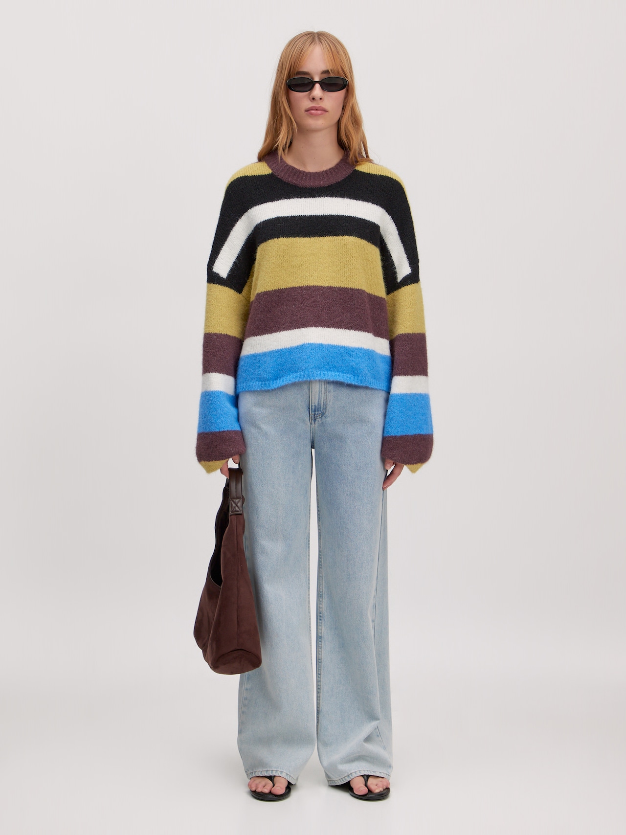 EDITED Produits Pull-over 'Lainey' bleu chiné