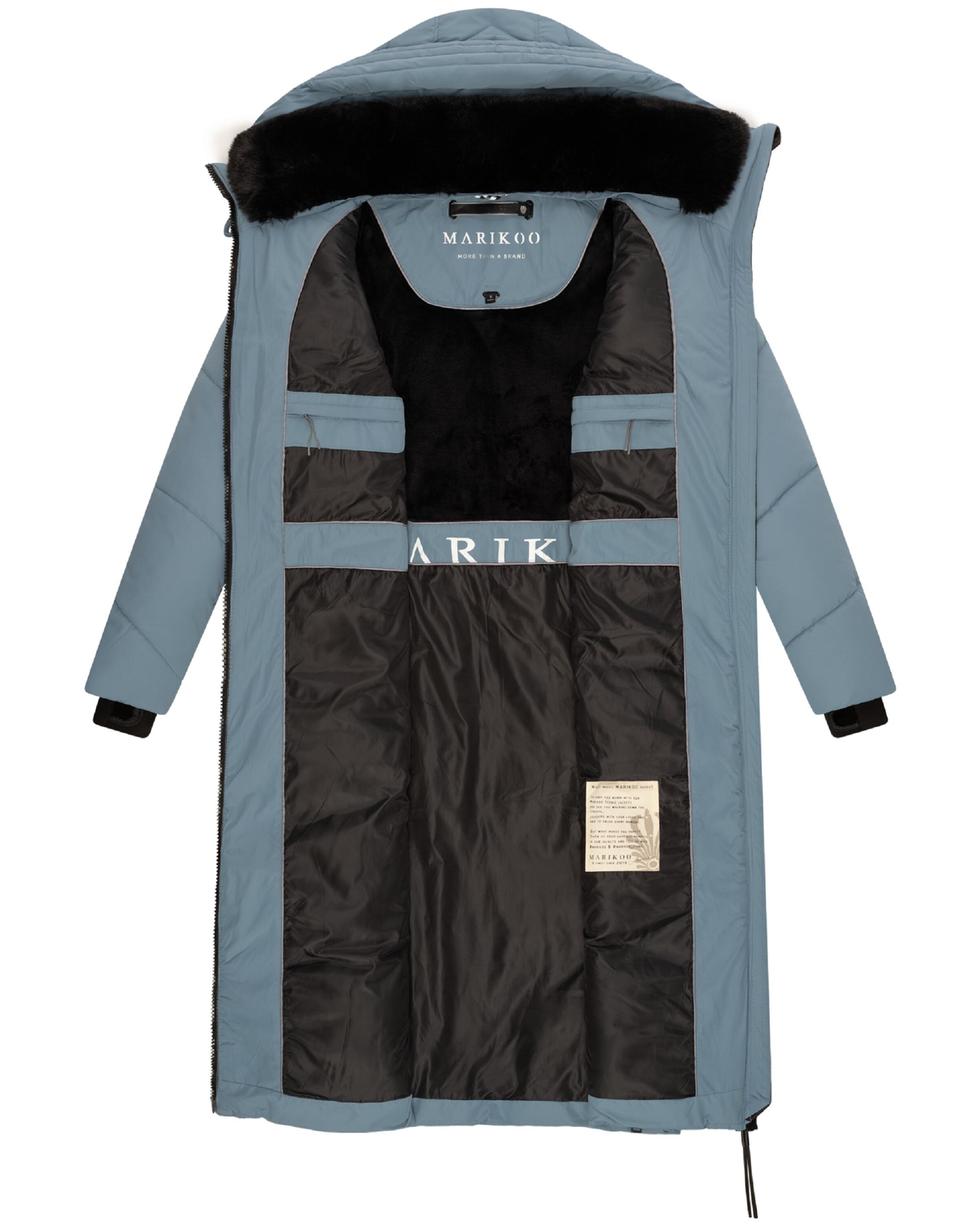 MARIKOO Χειμερινό παλτό 'Nadaree XVI' σε μπλε