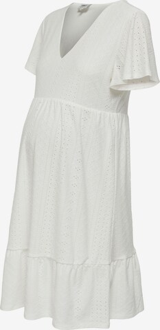 Only Maternity Φόρεμα 'SANDRA' σε λευκό: μπροστά