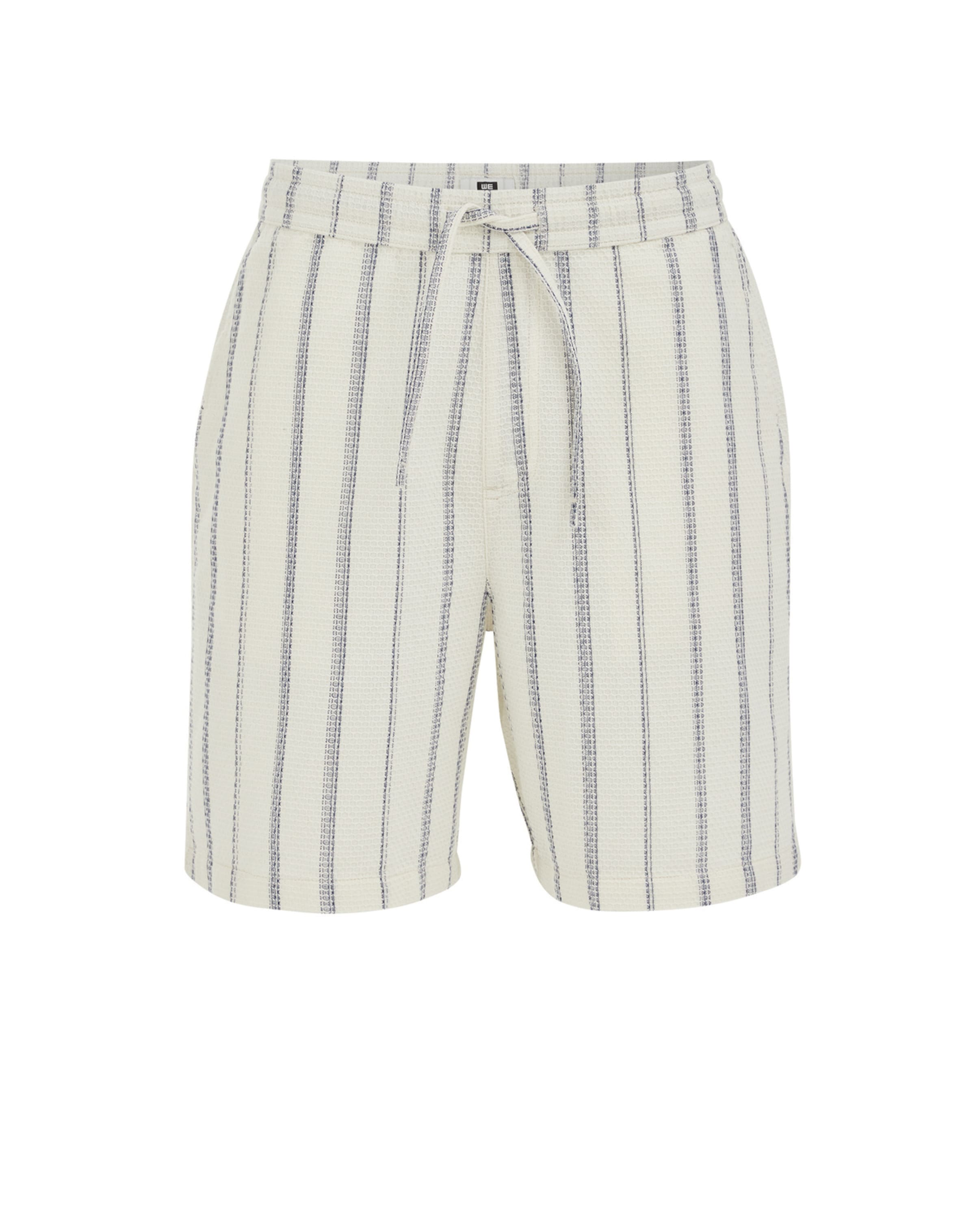 WE Fashion Voľný strih Chino nohavice - Biela: predná strana