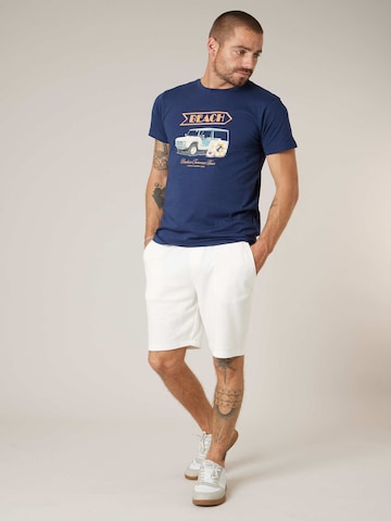 T-Shirt ' BEACHWAY ' Deeluxe en bleu