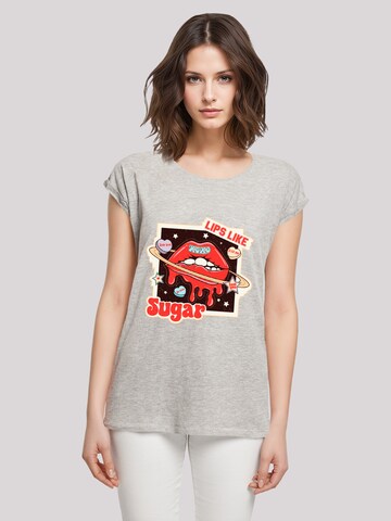 T-shirt 'Lips like sugar retro fashion  Valentinstag' F4NT4STIC en gris : devant