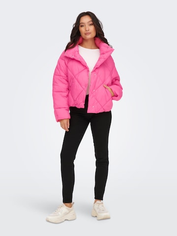 ONLY Winter Jacket 'Carol' in Pink