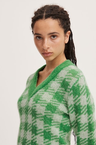 ICHI - Jersey 'Estelle' en verde