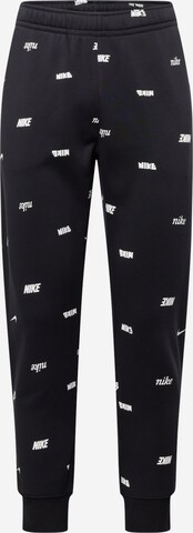 Nike SportswearTapered Hlače - crna boja: prednji dio