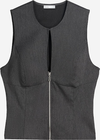 BershkaTop - siva boja: prednji dio