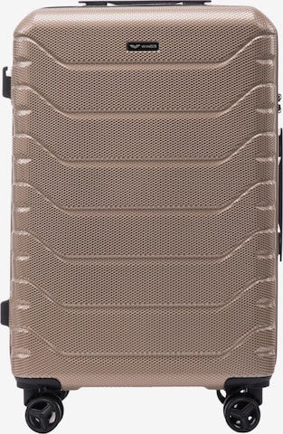 Valisette 'PEAFOWL' WINGS en or : devant