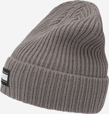 PUMA Beanie in Grey: front