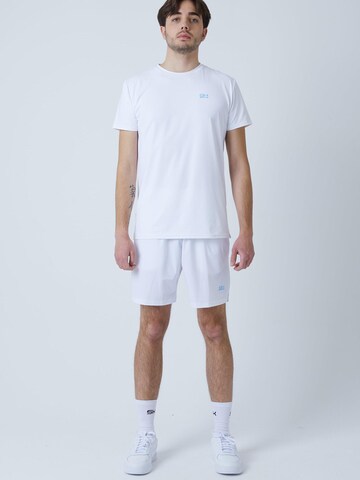 SPORTKIND Performance shirt 'Crew Neck' in White: front