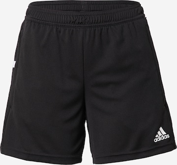 ADIDAS PERFORMANCE Regular Workout Pants in Black: front