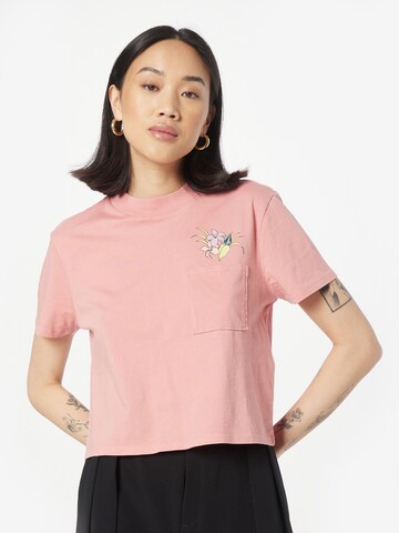 Volcom T-shirt i rosa: framsida