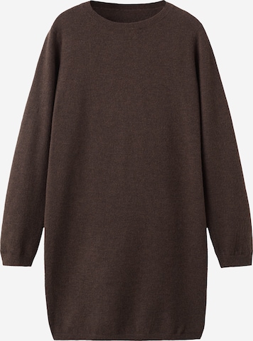 Robes en maille 'NEKKO' MANGO en marron : devant