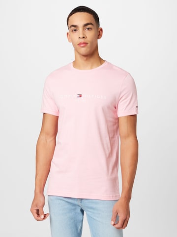 TOMMY HILFIGER Regular Fit T-Shirt in Pink: predná strana