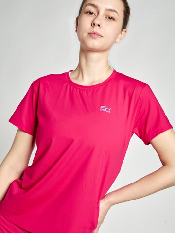 SPORTKIND Performance shirt 'Loose Fit Short Sleeve Shirt' in Pink