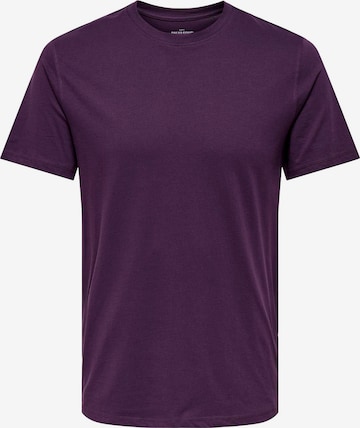 Only & Sons Shirt 'Max' in Purple: front