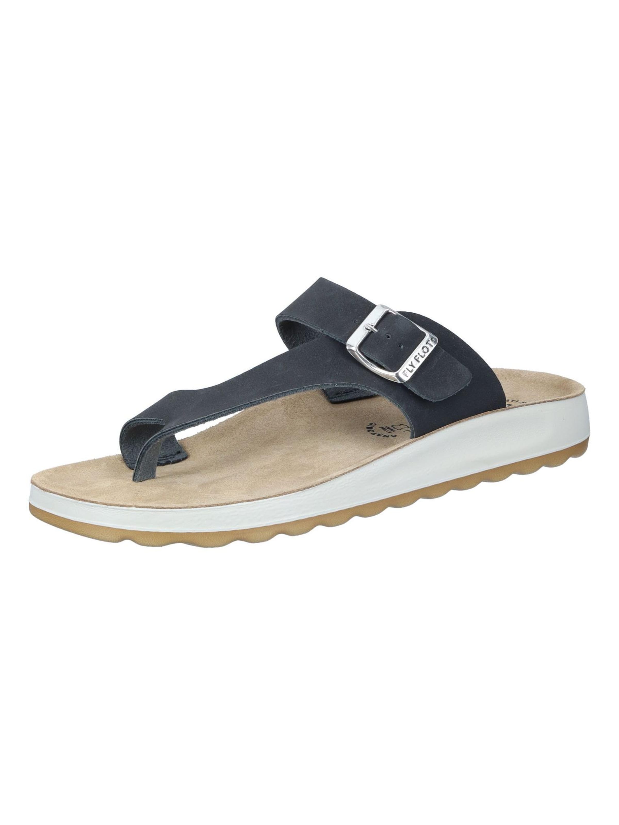 FLY FLOT Mules 'Pantoletten' in Black: front