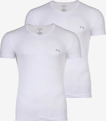 T-Shirt ARMANI EXCHANGE en blanc : devant