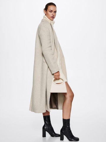 MANGO Between-Seasons Coat 'Ice' in Beige