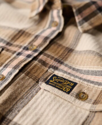 Superdry Blouse 'LUMBERJACK' in Beige