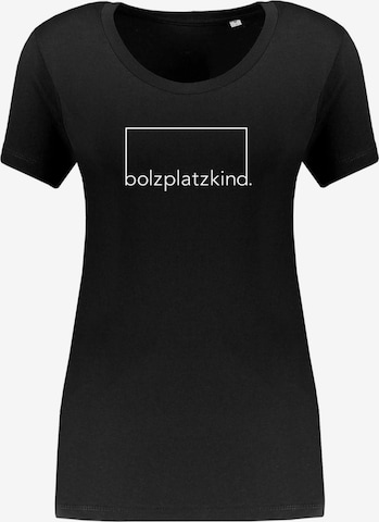 Bolzplatzkind T-Shirt in Schwarz: predná strana