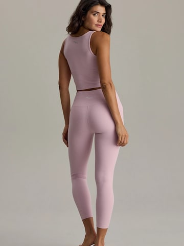 Skinny Leggings 'Cropped & Ribbed Leggings' di Hey Honey in rosa