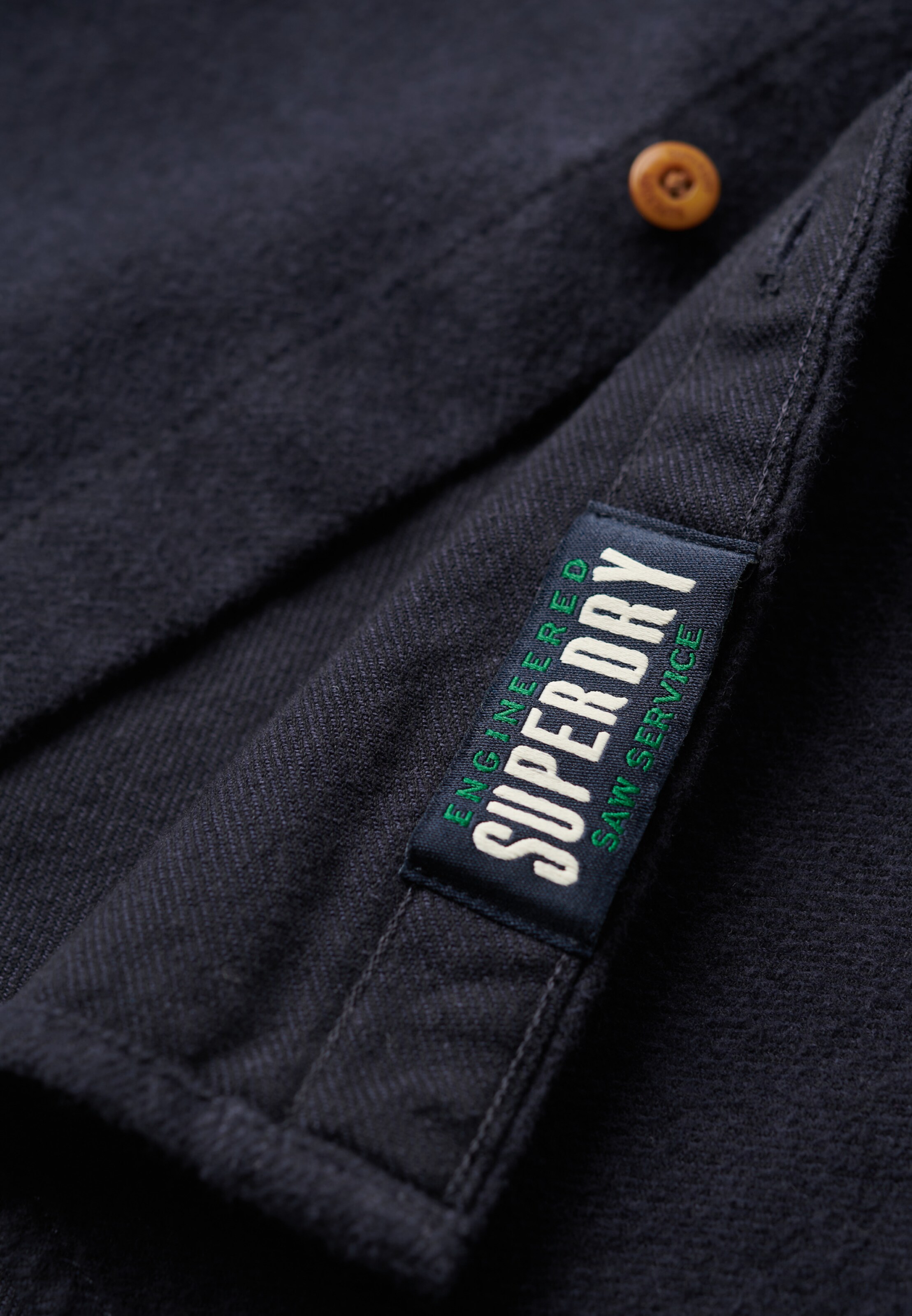 Superdry Regular fit Overhemd in Blauw