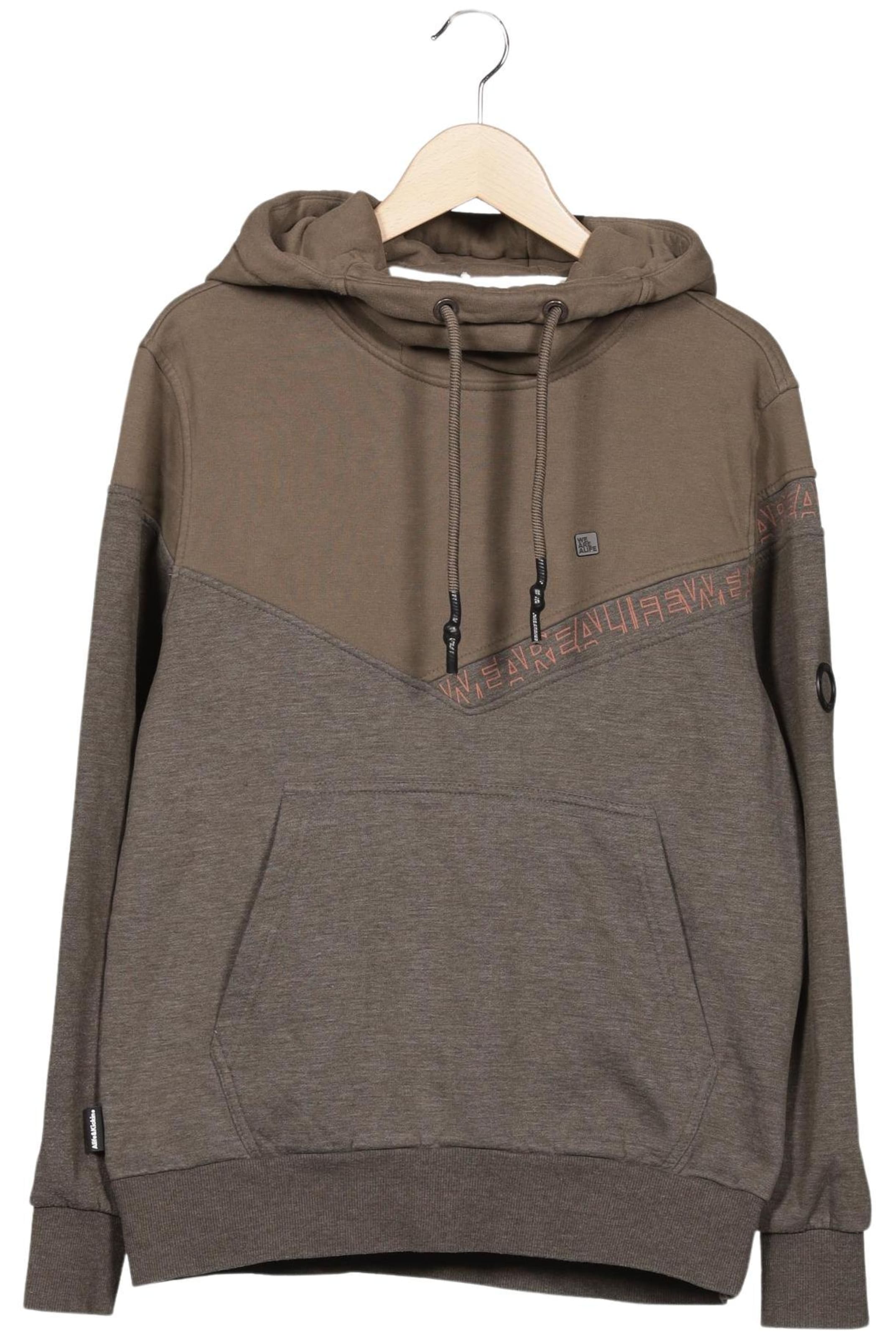 alife & kickin Sweatshirt & Zip-Up Hoodie in S in Brown: front
