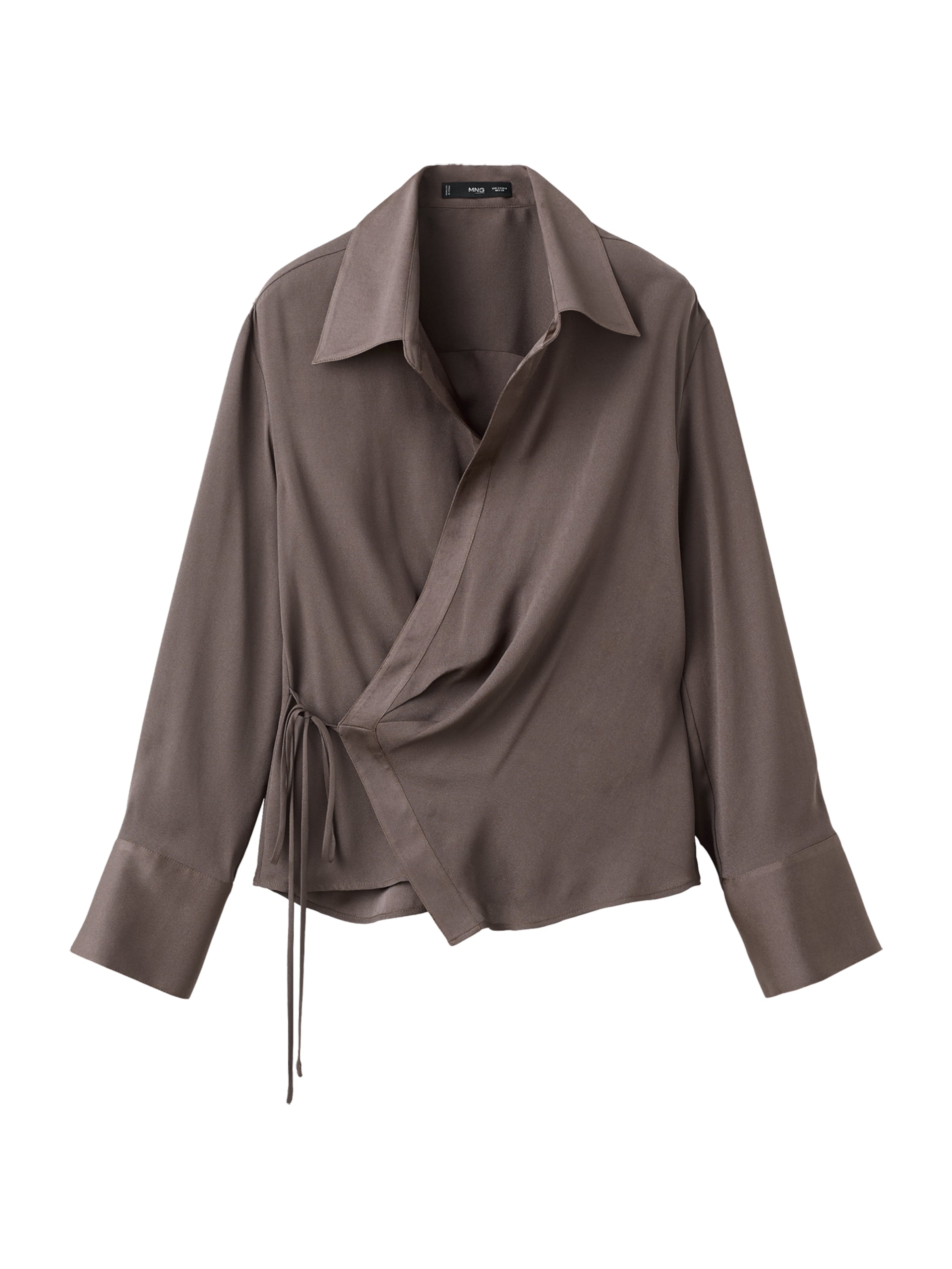 MANGO Bluse 'RIDER' in Braun: Vorderseite