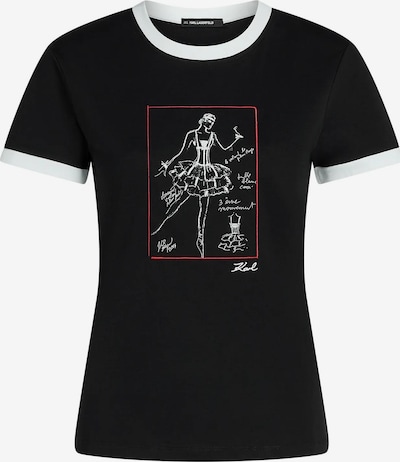 Karl Lagerfeld Paita 'Le Ballet' koossa L värissä punainen / musta / valkoinen, Tuotenäkymä