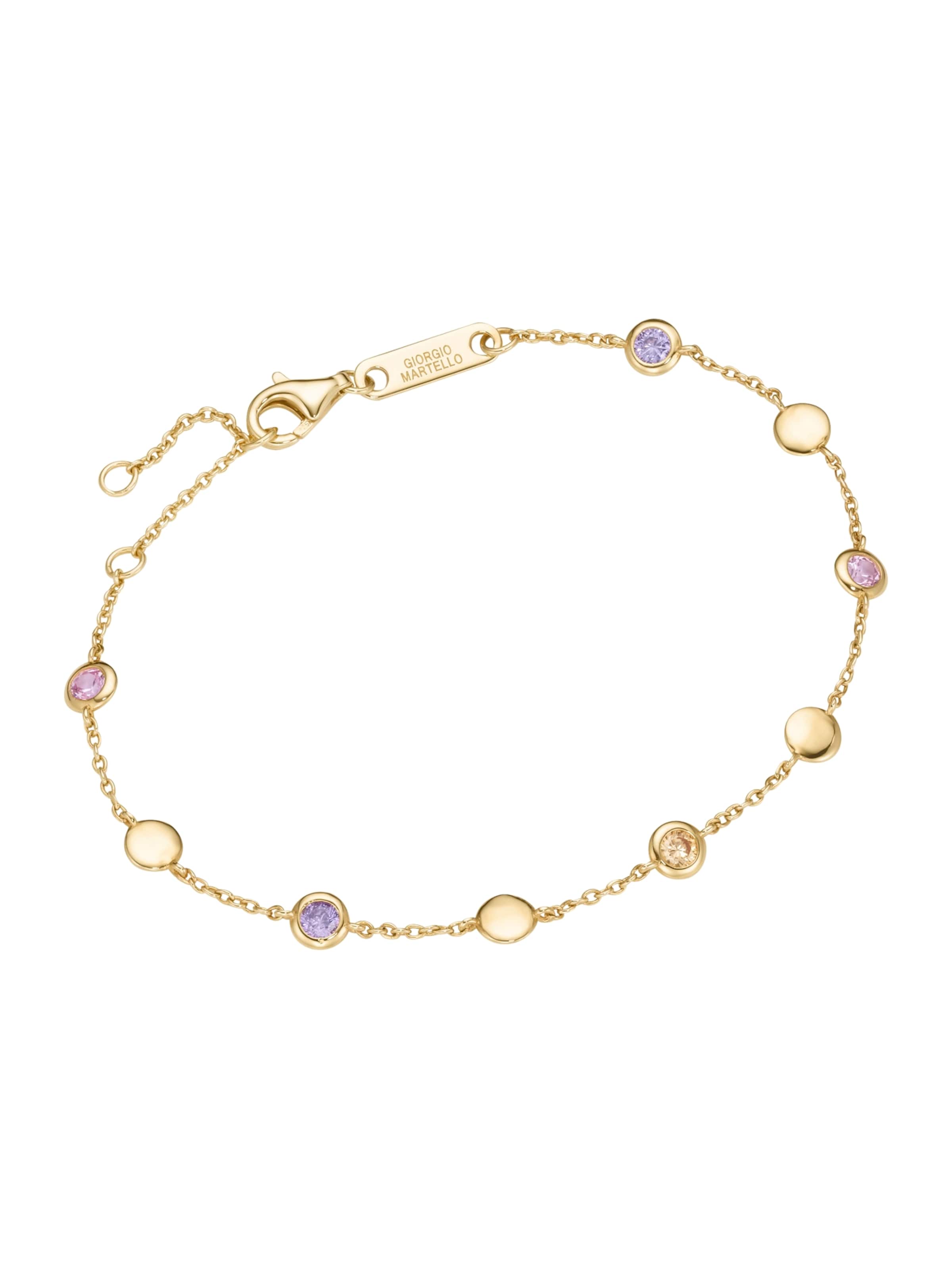 Giorgio Martello Milano Pulsera en oro / rosa / transparente, Vista del producto