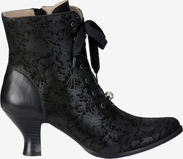 STOCKERPOINT Lace-Up Ankle Boots in Black