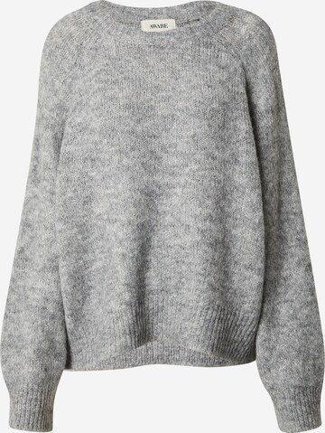 Pull-over 'Henley' VERO MODA en gris : devant