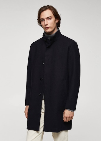 MANGO MAN Winter Coat 'Metro' in Blue: front