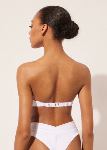 CALZEDONIA Bandeau Bikinitop 'Indonesia' in Weiß