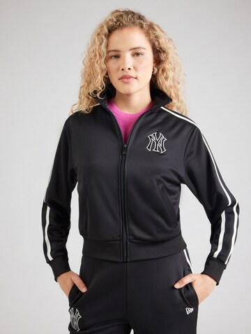 Veste de survêtement 'NEYYAN' NEW ERA en noir : devant