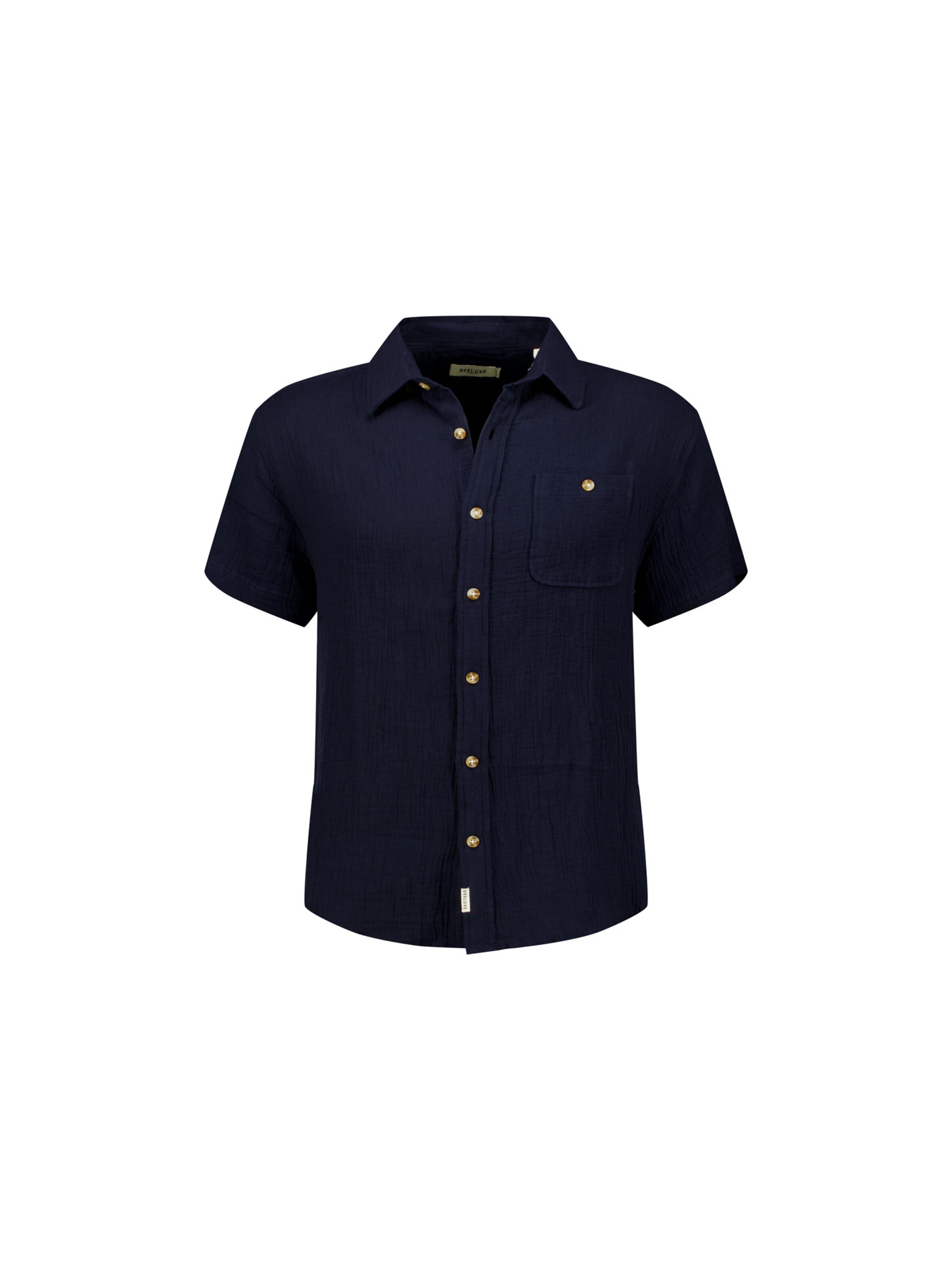 Deeluxe Overhemd 'Squizz' in Blauw: voorkant