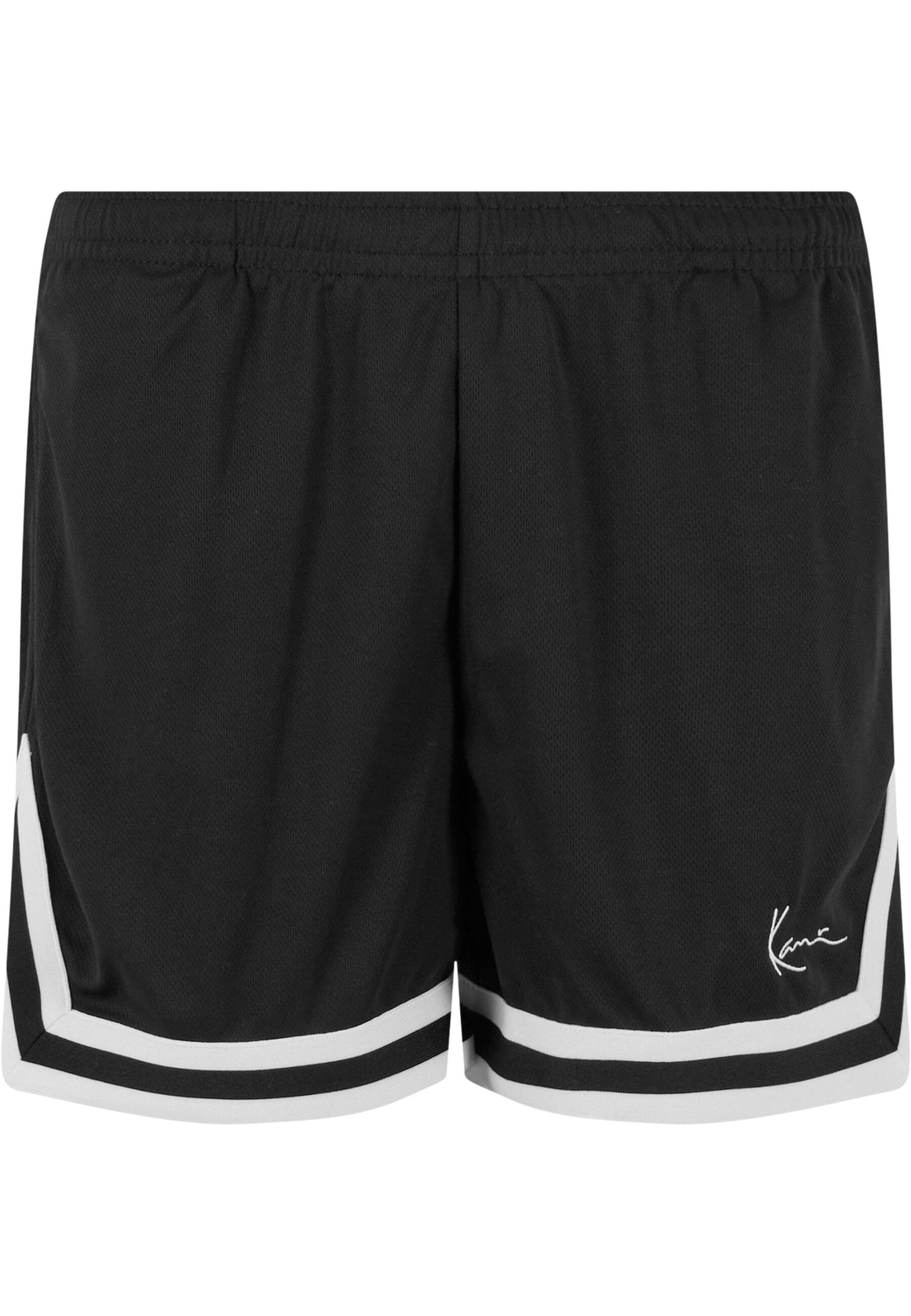 Karl Kani Regular Shorts in Schwarz: Vorderseite