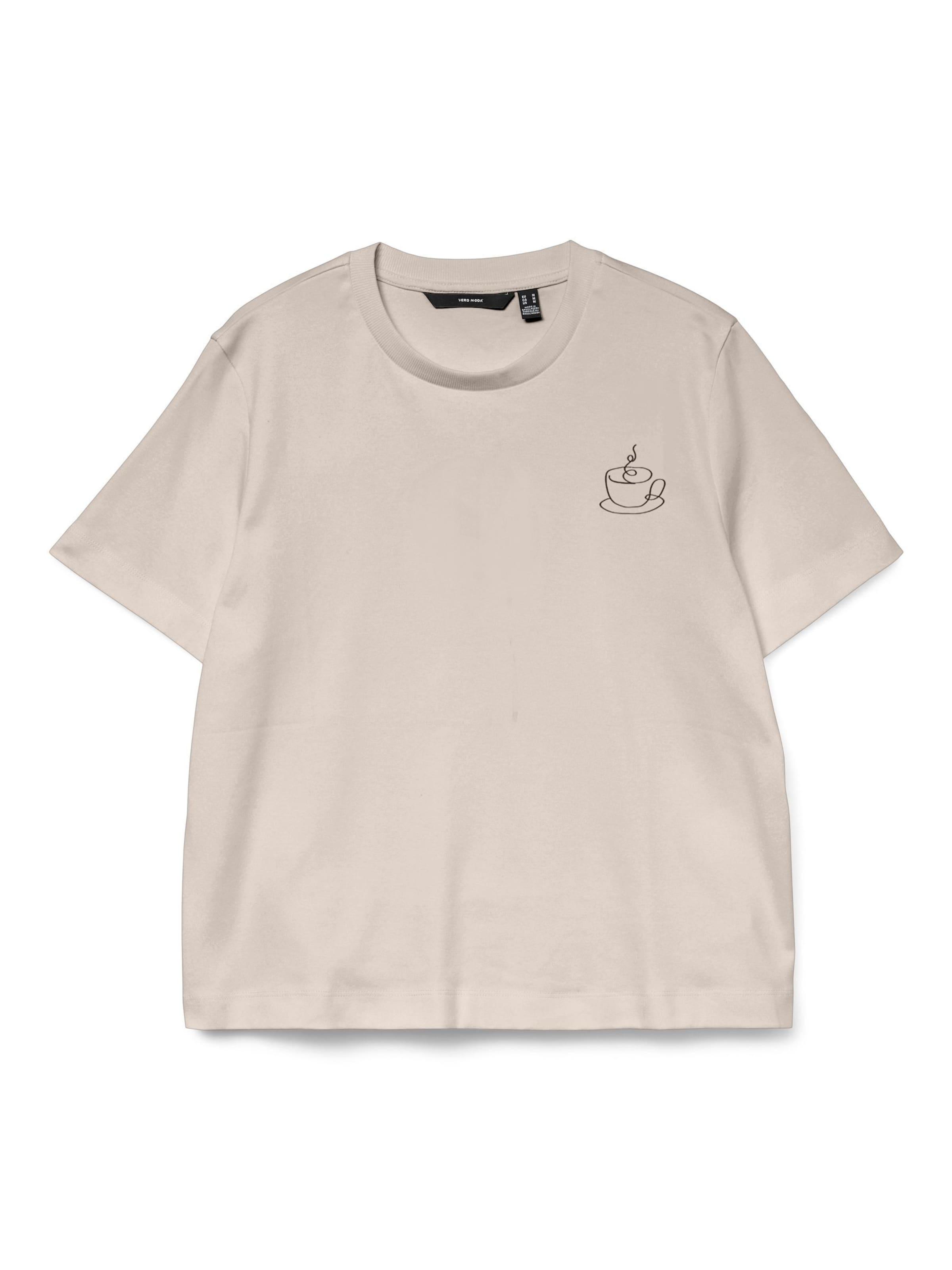 VERO MODA Shirt 'VM Sara' in Beige: voorkant