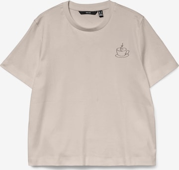VERO MODA Shirt 'VM Sara' in Beige: voorkant