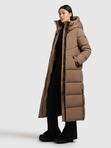 khujo Wintermantel 'Shimanta5' in Bruin