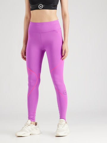 ADIDAS BY STELLA MCCARTNEY Skinny Sports trousers 'Truepace' in Purple: front