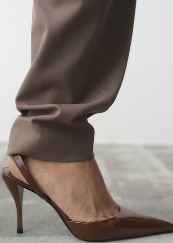 MANGO Slingback Pumps in Brown