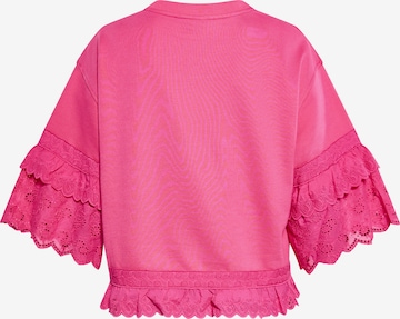 rožinė faina Megztinis be užsegimo