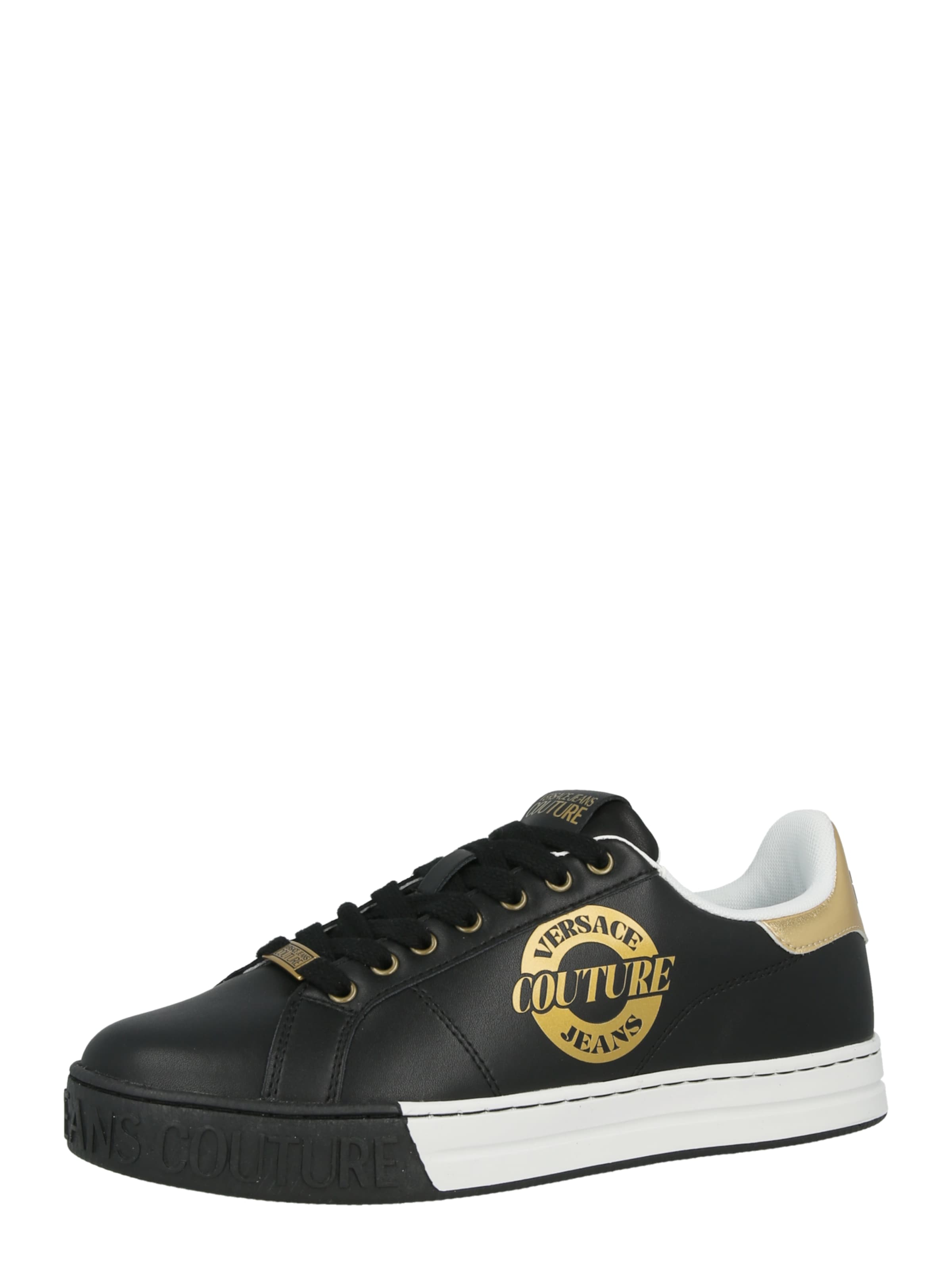 Versace Jeans Couture Matalavartiset tennarit 'FONDO COURT 88' värissä musta: etupuoli
