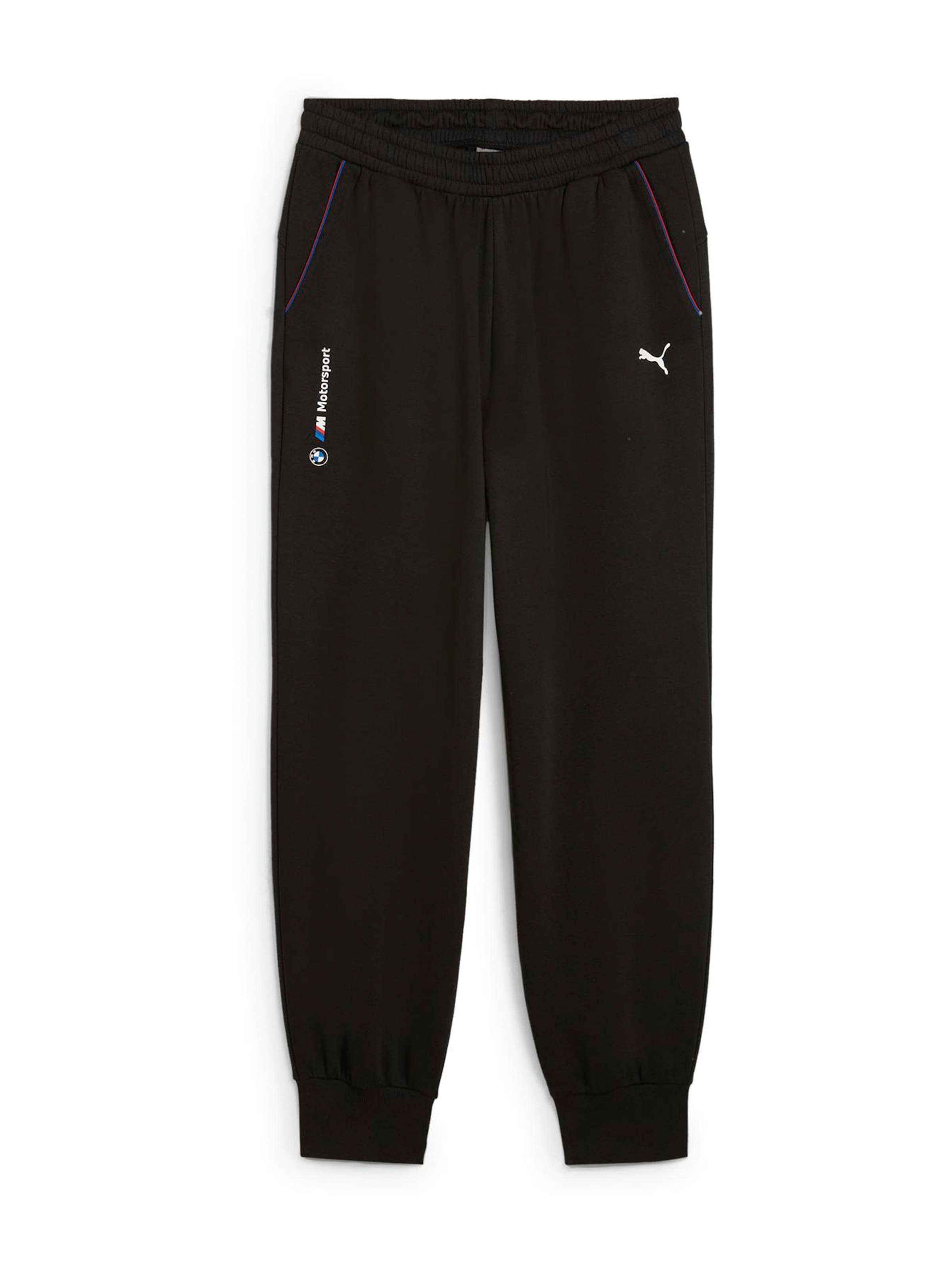 PUMA Tapered Sporthose 'BMW ESS+' in Schwarz: Vorderseite