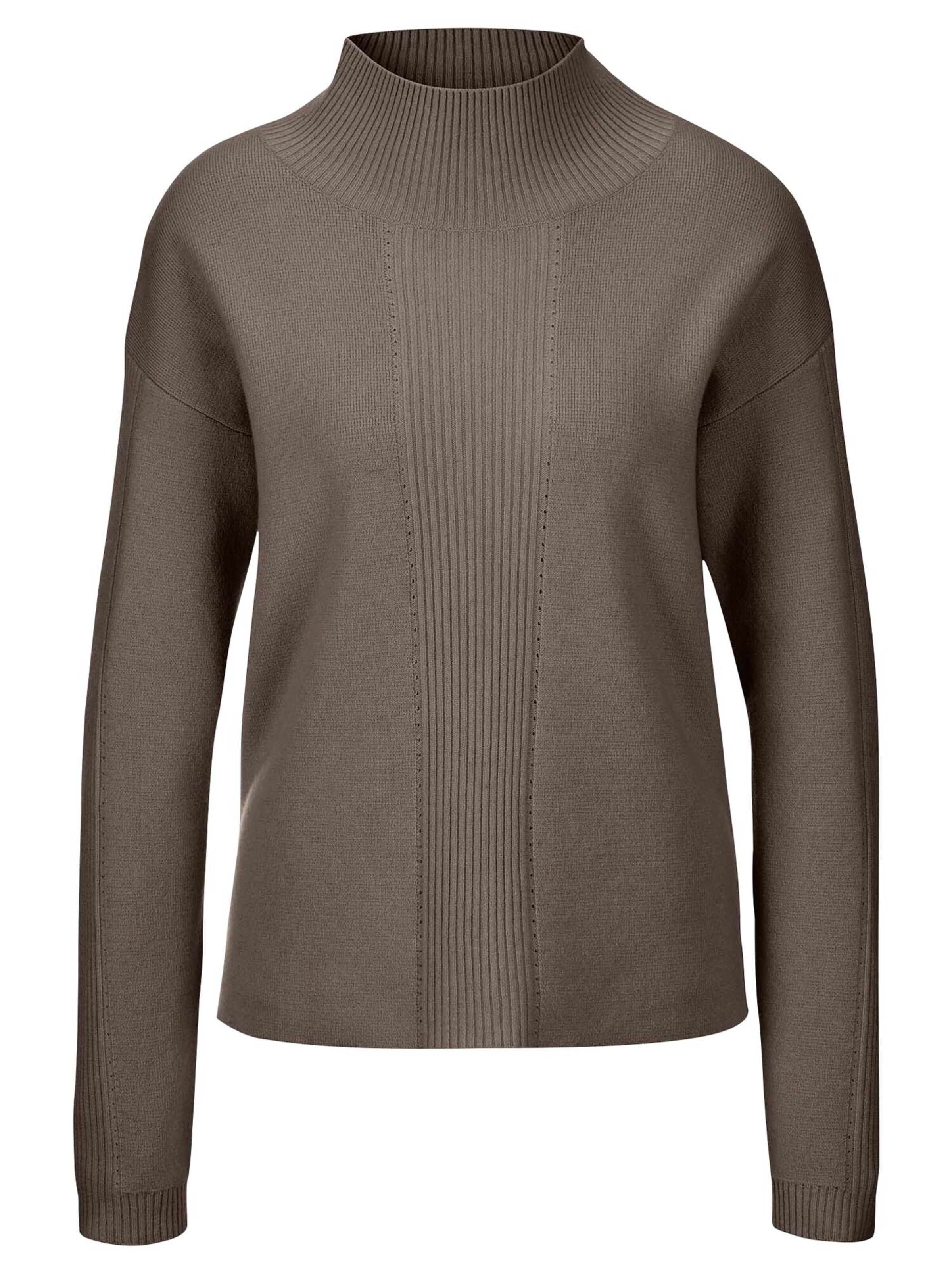 MADELEINE Trui in Bruin: voorkant