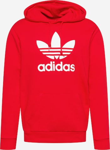 ADIDAS ORIGINALS Sweatshirt 'Adicolor Classics Trefoil' in Red: front