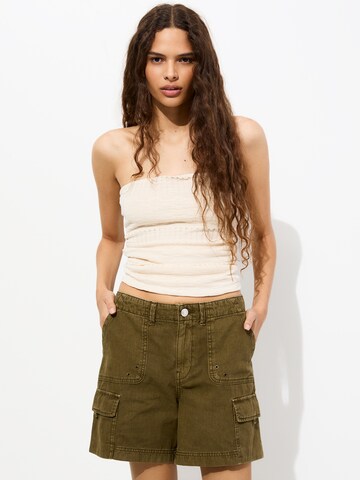 Regular Pantalon Pull&Bear en vert