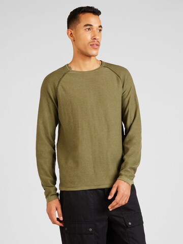 Pulover 'UNION' de la JACK & JONES pe verde: față